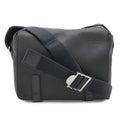 Loewe Anagram Military Messenger Bag XS Crossbody Leather Gray Silver