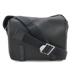 Loewe Anagram Military Messenger Bag XS Crossbody Leather Gray Silver