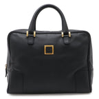 Loewe Amazona Anagram Boston Bag Leather Black Gold