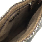 Loewe Anagram Shoulder Bag Crossbody Leather Black Dark Brown Silver — view 5
