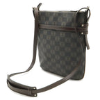 Loewe Anagram Shoulder Bag Crossbody Leather Black Dark Brown Silver — view 2
