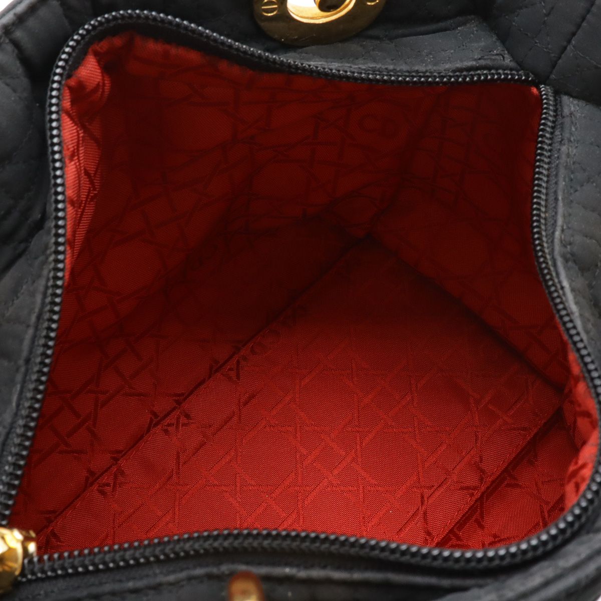 Dior Cannage Tote Nylon Black Gold — view 7