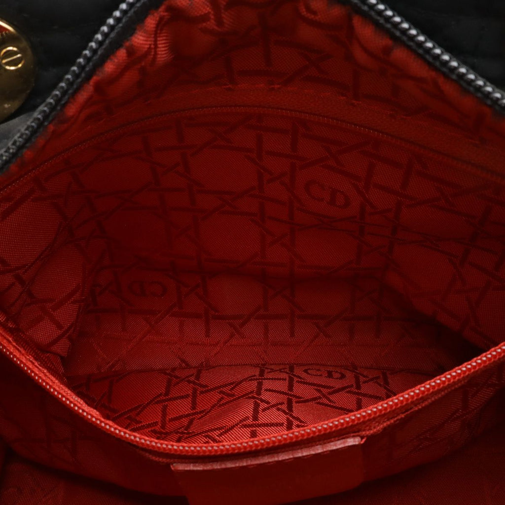 Dior Cannage Tote Nylon Black Gold — view 8