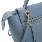 Celine Belt Bag Micro 2-Way Crossbody Leather Light Blue Silver — view 8