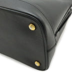 Prada Triangle Logo 2-Way Shoulder Bag Leather Nero Black Gold Domestic — view 3