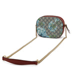 Gucci GG Blue Mus Supreme Chain Shoulder Bag Flower Pattern Beige Multicolor Red — view 2