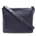 Bottega Veneta Intrecciato Messenger Bag Leather Dark Purple