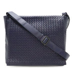 Bottega Veneta Intrecciato Messenger Bag Leather Dark Purple