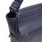 Bottega Veneta Intrecciato Messenger Bag Leather Dark Purple — view 4