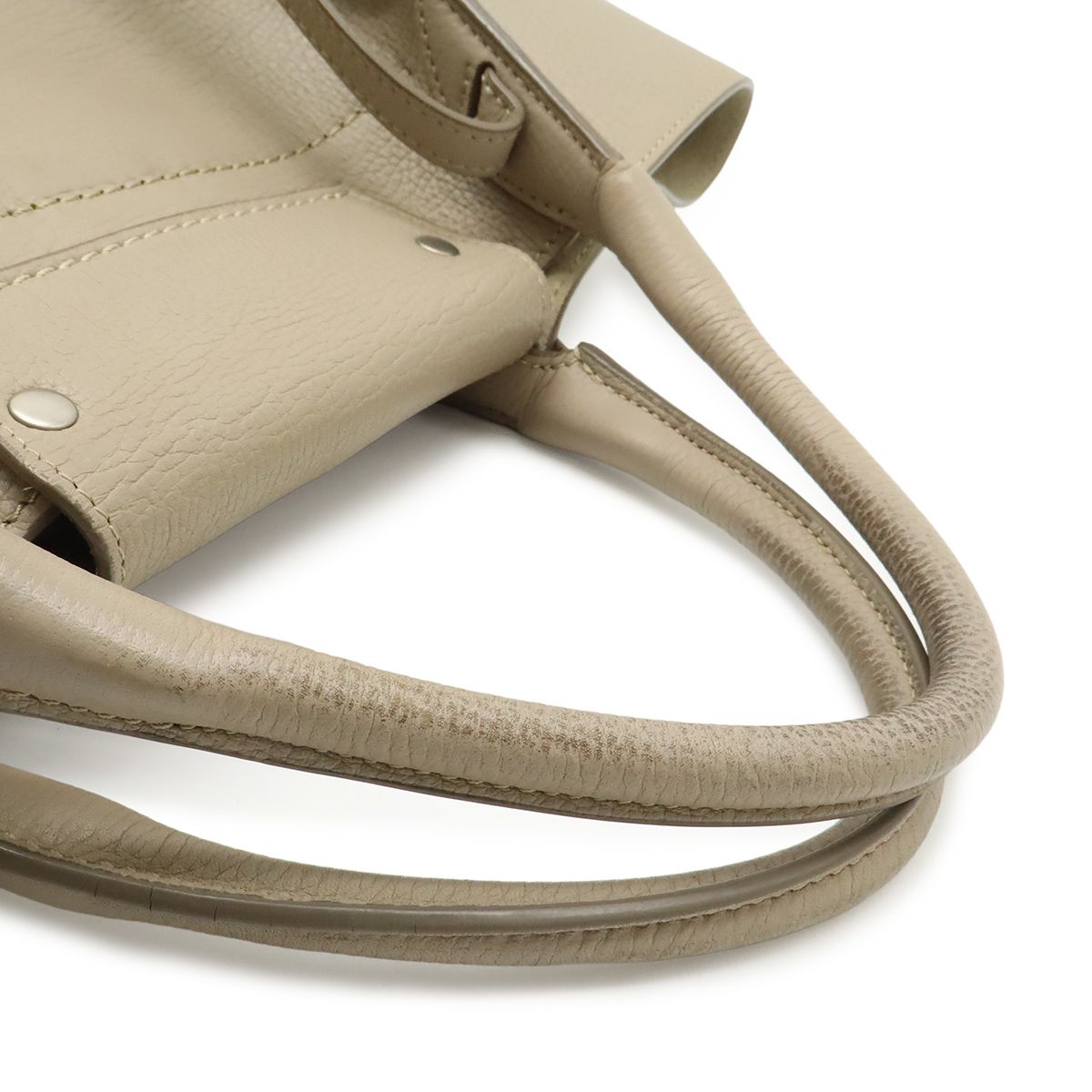 Celine Big Small 2-Way Shoulder Bag Crossbody Leather Gray Silver — view 4