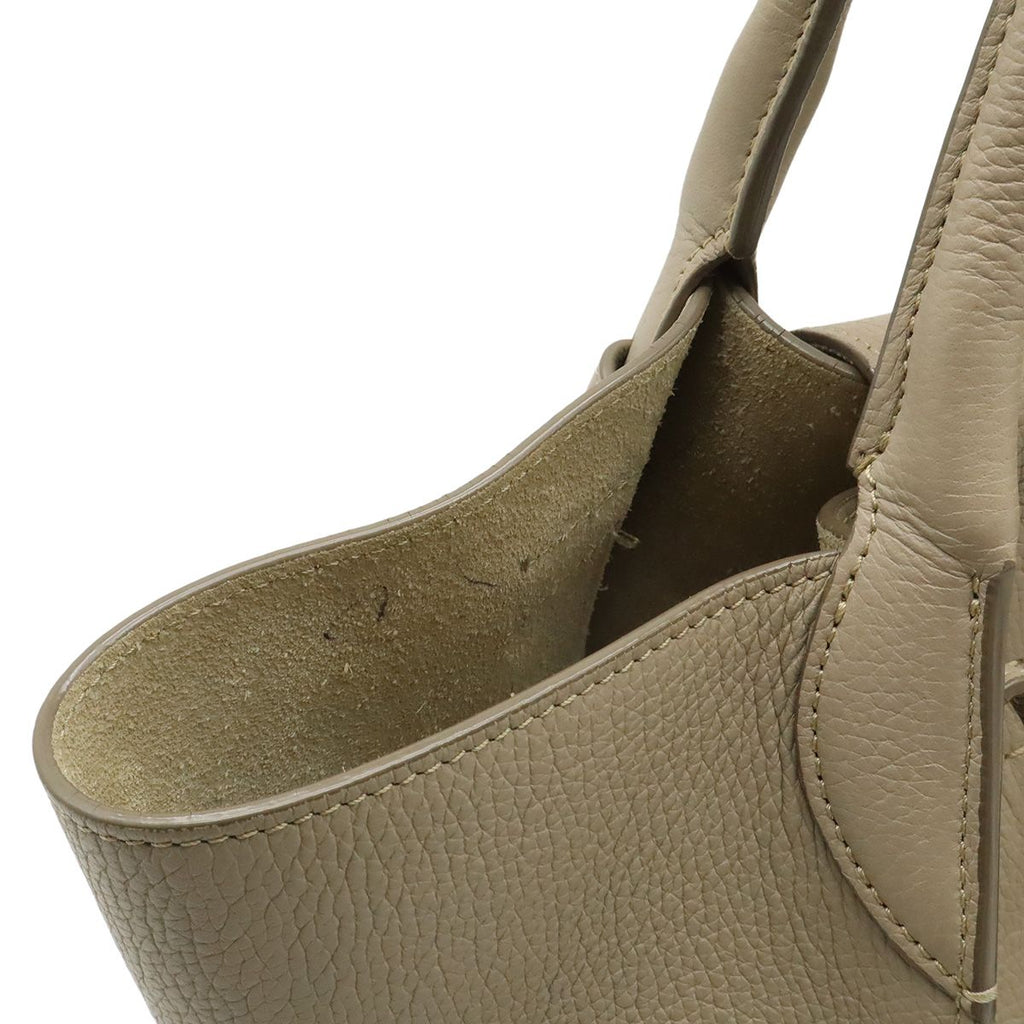 Celine Big Small 2-Way Shoulder Bag Crossbody Leather Gray Silver — view 7