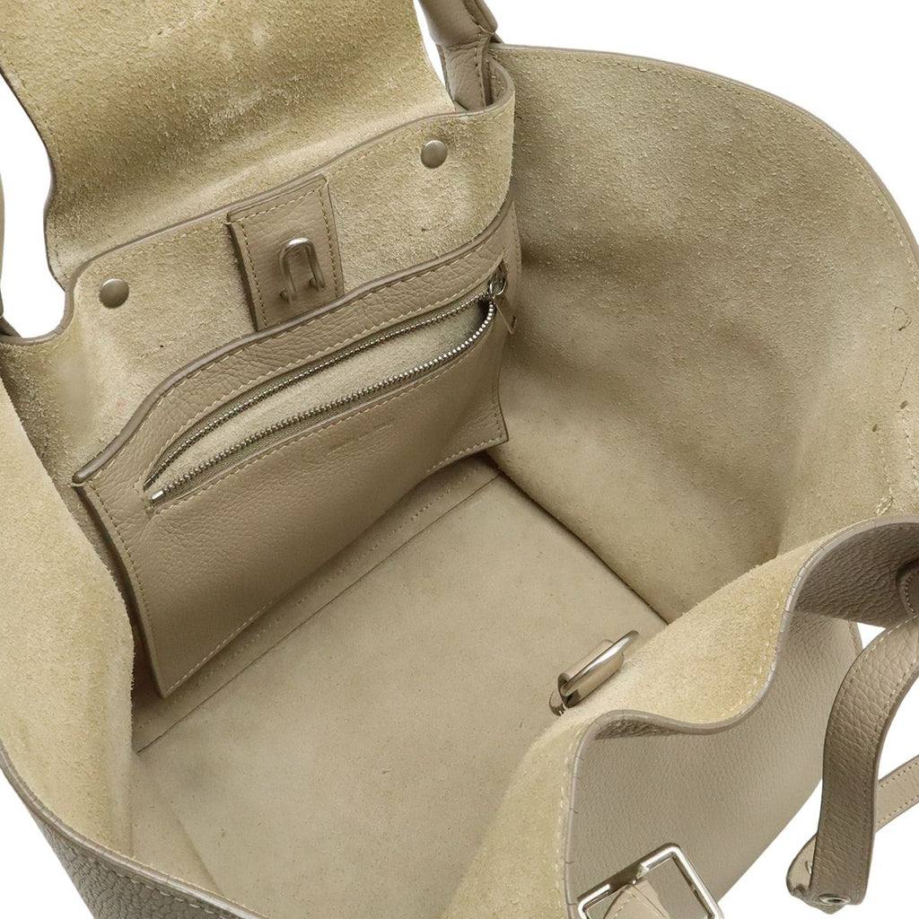 Celine Big Small 2-Way Shoulder Bag Crossbody Leather Gray Silver — view 5