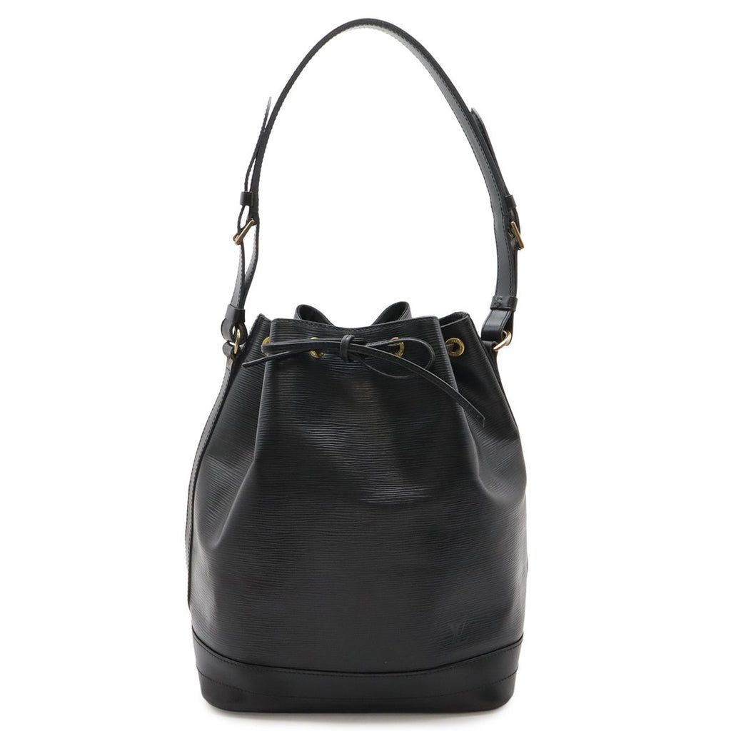 Louis Vuitton Epi Noe Shoulder Bag Drawstring Noir Black Gold