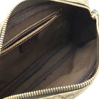 Gucci GG Plus Supreme Shoulder Bag Crossbody Pochette Leather Khaki Beige Dark — view 5