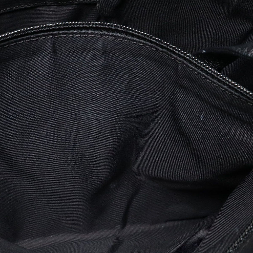 Chanel Paris Biarritz Tote PM Shoulder Bag Leather Black Silver — view 8