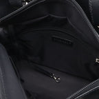 Chanel Paris Biarritz Tote PM Shoulder Bag Leather Black Silver — view 5