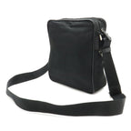 Prada Shoulder Bag Crossbody Nylon Leather Nero Black Silver — view 2