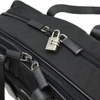 Prada Triangle Logo Business Briefcase 2-Way Shoulder Bag Nylon Nero Black — view 5