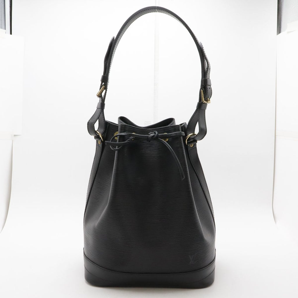 Louis Vuitton Epi Noe Shoulder Bag Drawstring Noir Black Gold