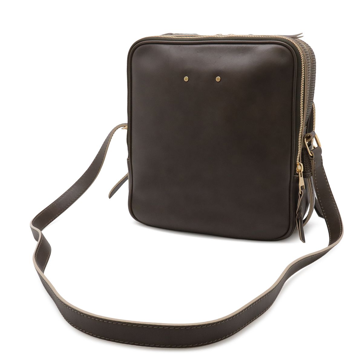 Louis Vuitton Cuy Lebequia Trotteur GM Shoulder Bag Crossbody Leather Brown — view 2