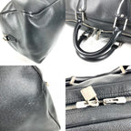 Louis Vuitton Boston Bag Kendall GM Taiga Leather Ardoise Black — view 7