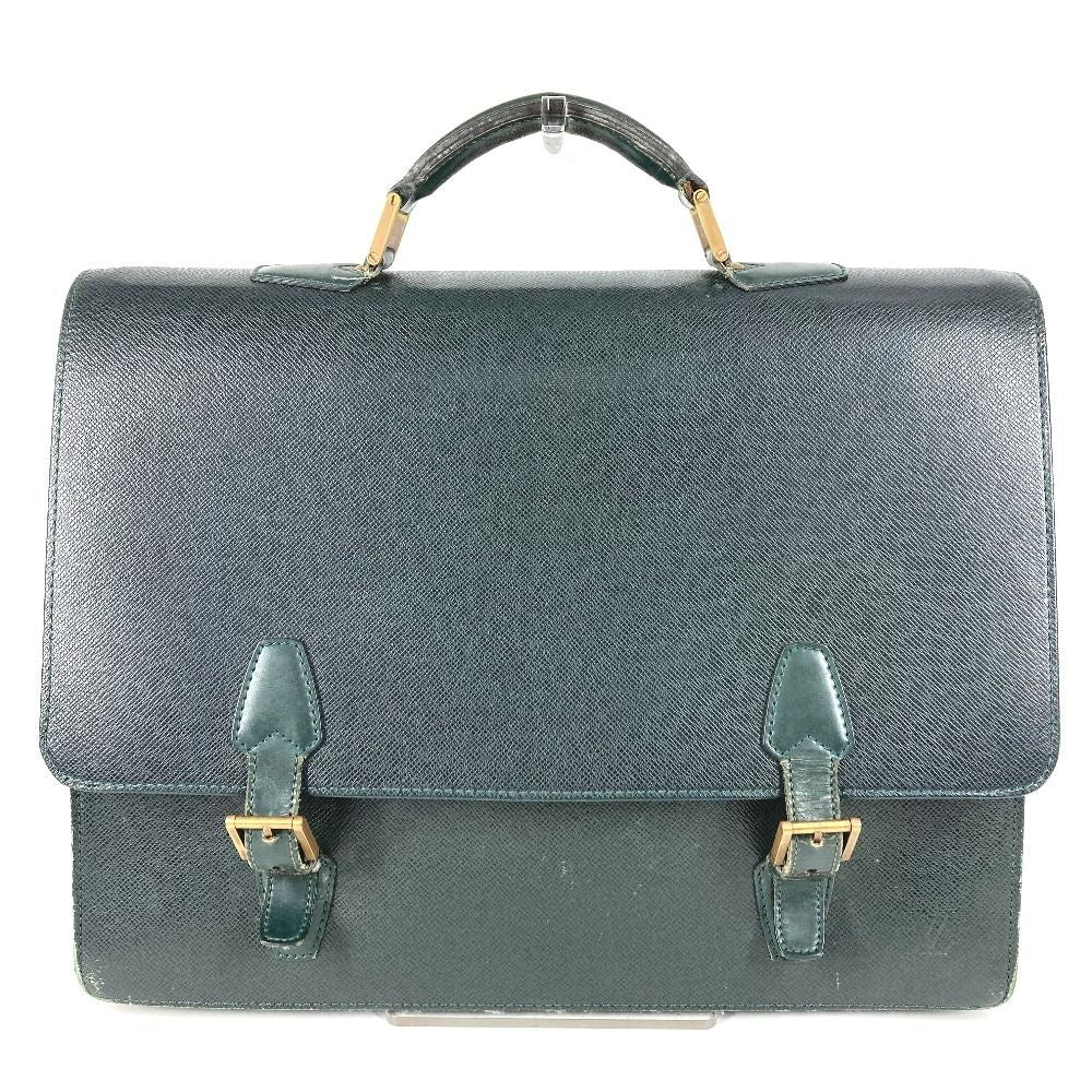 Louis Vuitton Business Bag Tashkent Taiga Leather Epi Sea Green