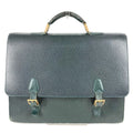 Louis Vuitton Business Bag Tashkent Taiga Leather Epi Sea Green