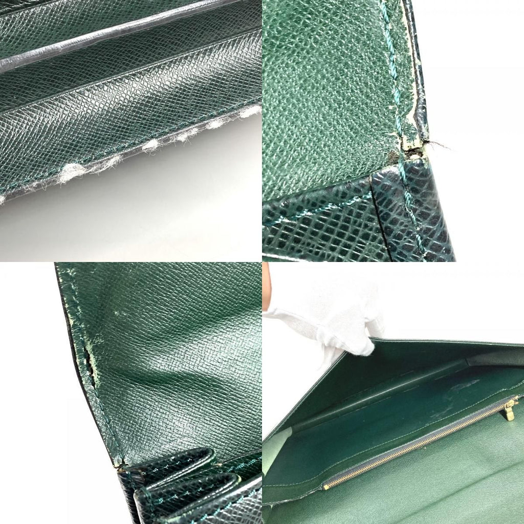 Louis Vuitton Business Bag Tashkent Taiga Leather Epi Sea Green — view 8
