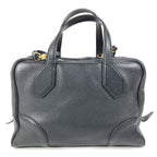 Louis Vuitton Handbag Dora Ultra Soft MM Taurillon Leather Noir Black — view 2