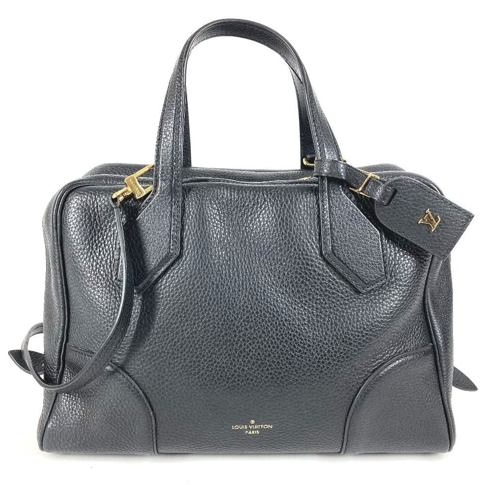 Louis Vuitton Handbag Dora Ultra Soft MM Taurillon Leather Noir Black
