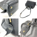 Louis Vuitton Handbag Dora Ultra Soft MM Taurillon Leather Noir Black — view 7