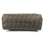 Fendi Shoulder Bag Cherry Blossom Zucca Logo Leather Brown — view 5