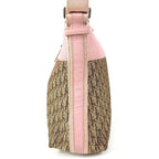 Dior Shoulder Bag Trotter Logo Diorissimo Leather Canvas Beige — view 3