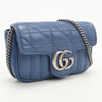 Gucci Chain GG Marmont Shoulder Bag Leather