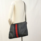 Gucci GG Supreme Crossbody Shoulder Bag Leather — view 9