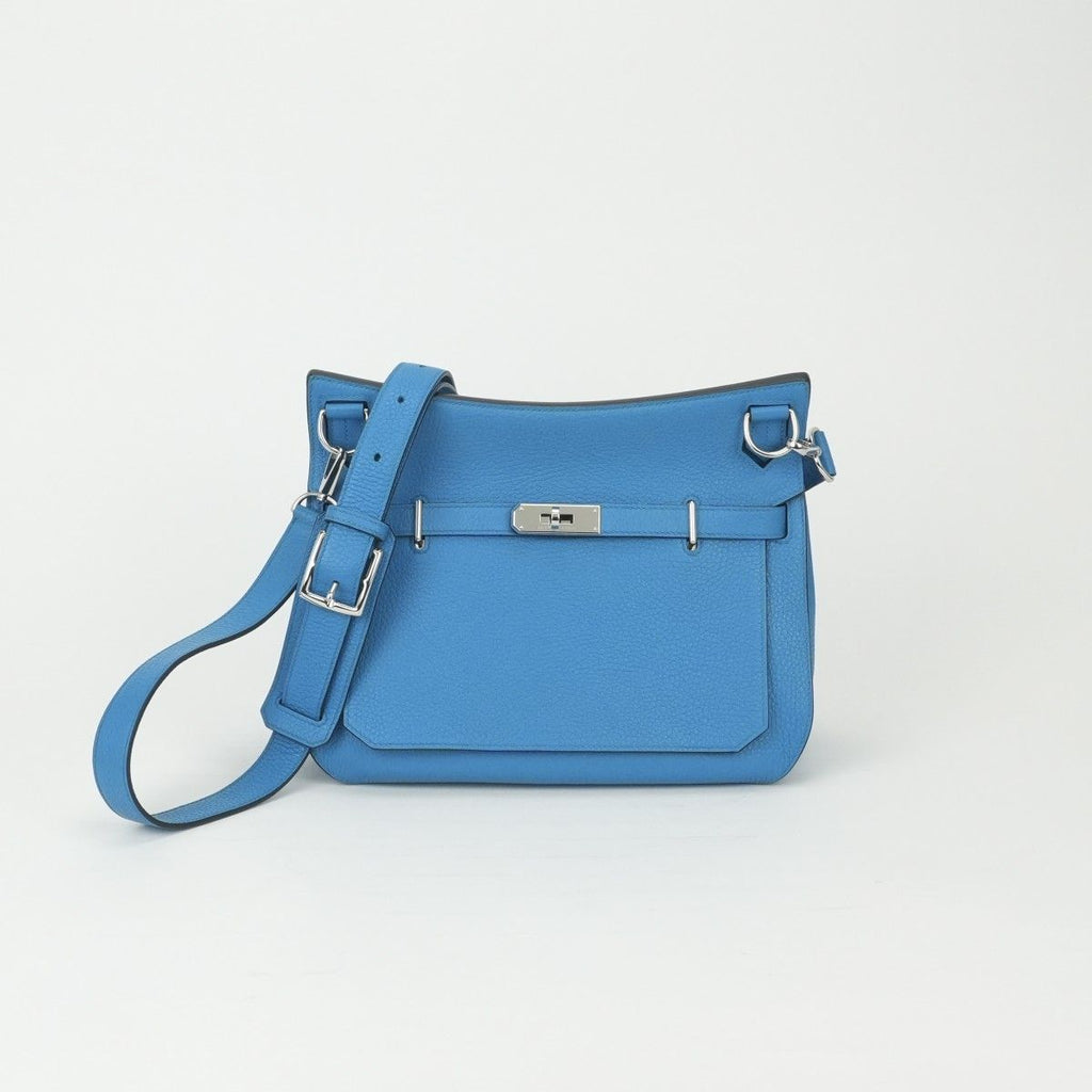 Hermes Gipsiere 28 Shoulder Bag Taurillon Clemence Blue Zanzibar Bluezanzibar