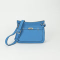 Hermes Gipsiere 28 Shoulder Bag Taurillon Clemence Blue Zanzibar Bluezanzibar