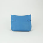 Hermes Gipsiere 28 Shoulder Bag Taurillon Clemence Blue Zanzibar Bluezanzibar — view 3