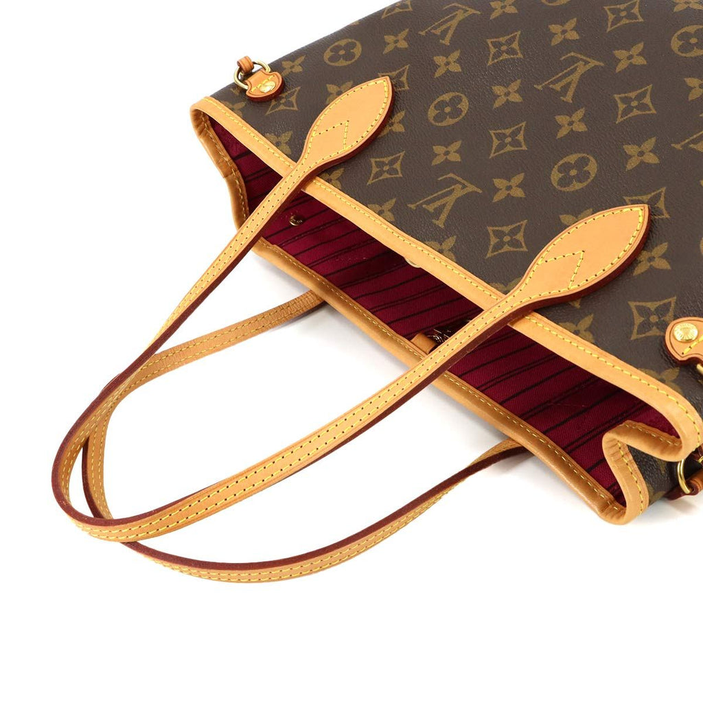 Louis Vuitton Monogram Neverfull PM Tote Brown Fuchsia — view 6