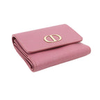 Dior 30 Montaigne Compact Wallet Trifold Leather Pink — view 4