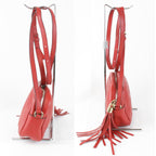 Gucci Shoulder Bag Leather Red — view 3