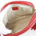 Gucci Shoulder Bag Leather Red — view 7