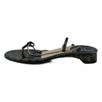Dior Logo Chain Strap Sandals 35 Blue Green — view 2