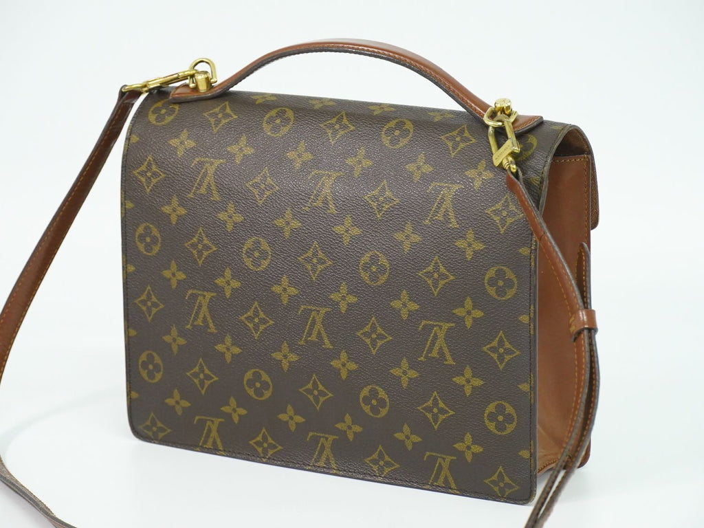 Louis Vuitton LV Monceau Monogram 2-Way Shoulder Bag Brown — view 2