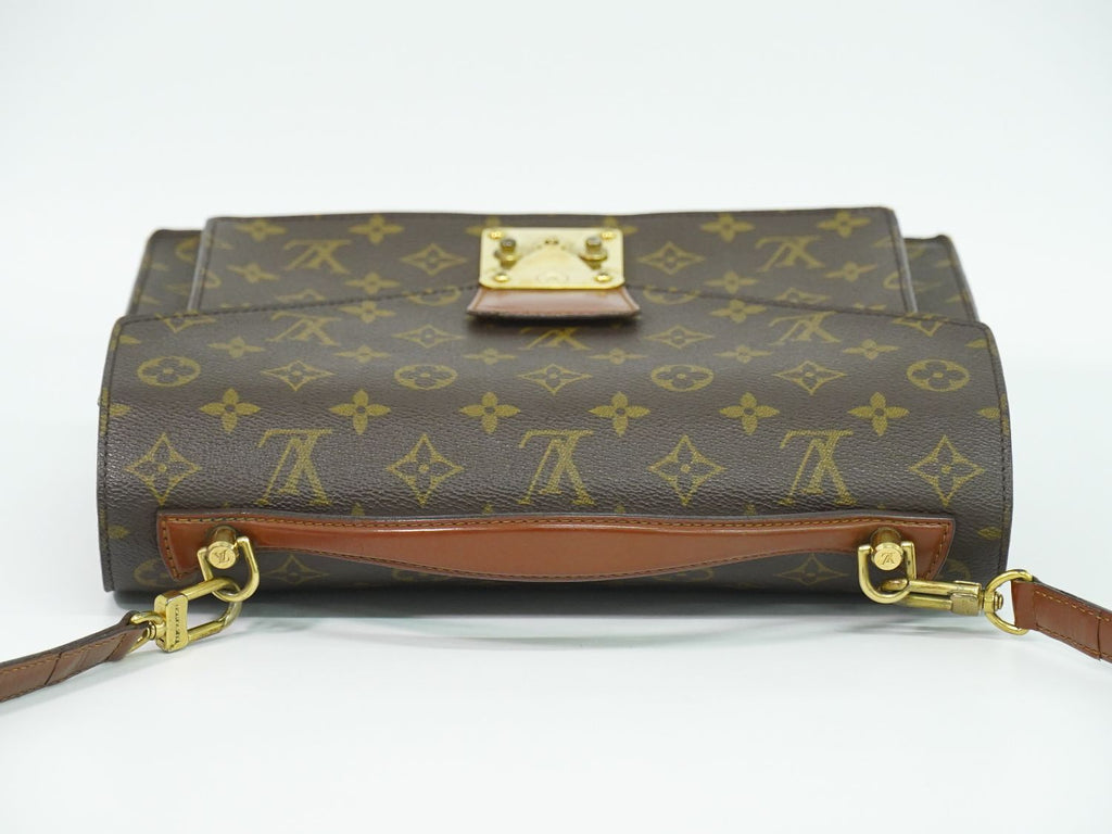 Louis Vuitton LV Monceau Monogram 2-Way Shoulder Bag Brown — view 5
