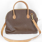 Celine Macadam 2-Way Shoulder Bag Leather Brown — view 2