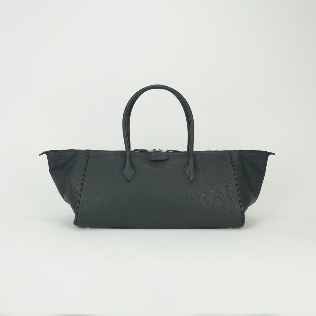 Hermes Paris Bombay 40 Boston Bag Epsom Noir Black Silver Veau — view 9