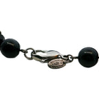 Chanel Costume Pearl CC Logo Long Necklace Pendant Alloy Black — view 4
