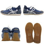 Loewe Sneakers Flo Runner Shoes Running 40 Nylon Suede Blue — view 2