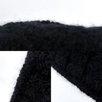Chanel Scarf Check Knit CC Logo Cashmere Silk Polyamide Black — view 4